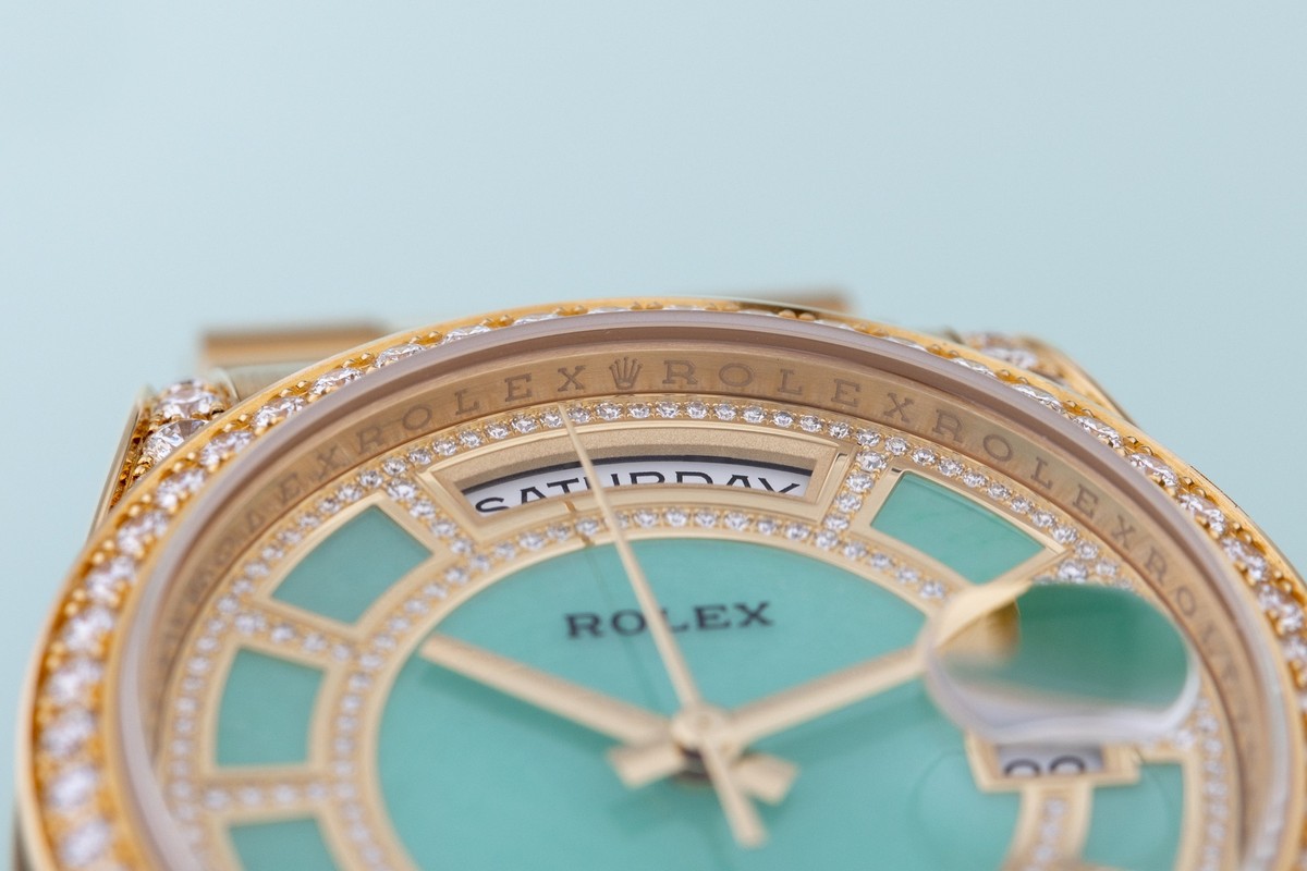Unworn Rolex Day-Date | REF. 118388 | Carousel Green Jade