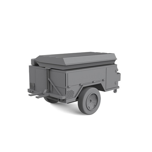 TT Miniature Factory Building Military Accessory Props Display Camping Trailer - Picture 3 of 3