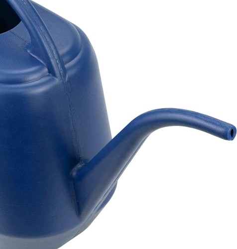 Plastic Watering Can, Blue, 1-Gallon - Picture 2 of 7