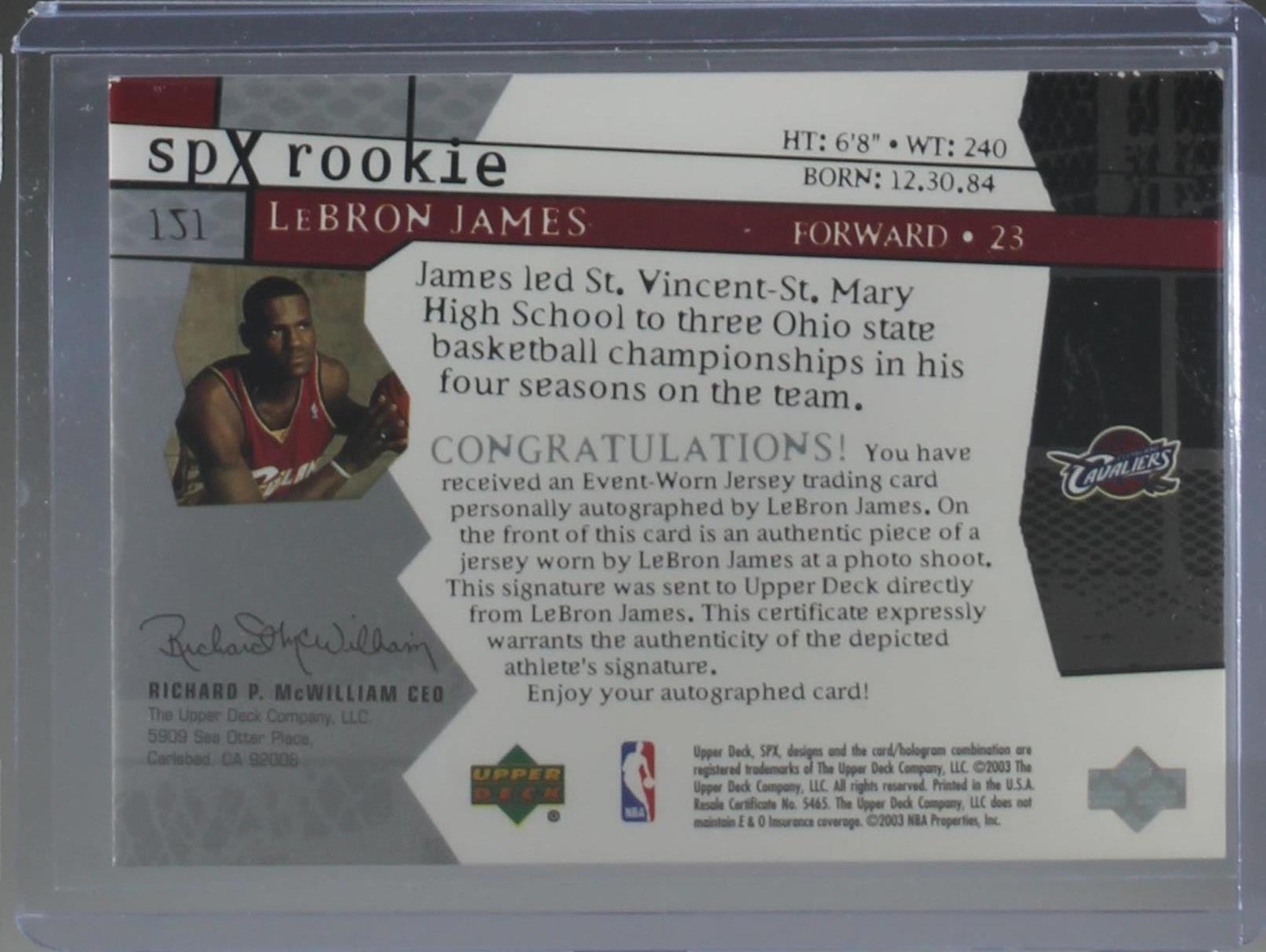 2003-04 SPx - LeBron James #151 for sale | eBay