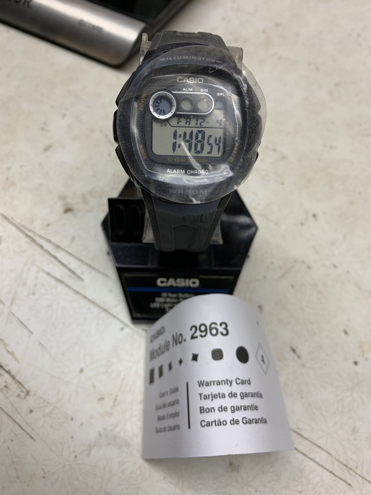 casio chronograph wr 50m