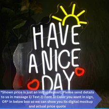 Personalized Neon Sign Custom Name Logo Signs Acrylic Home Decor LED Night Light