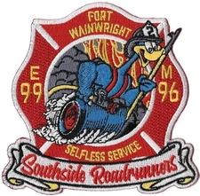 Fort Wainwright  Alaska E-99 M-96 Southside Roadrunners Fire Patch - NEW