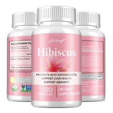 Cápsulas de hibisco 1100 mg - Apoyar el sistema inmunológico y promover una digestión saludable