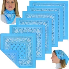 Unisex Cotton Graphic Bandanas Paisley Pattern Head Wraps 6 Pack