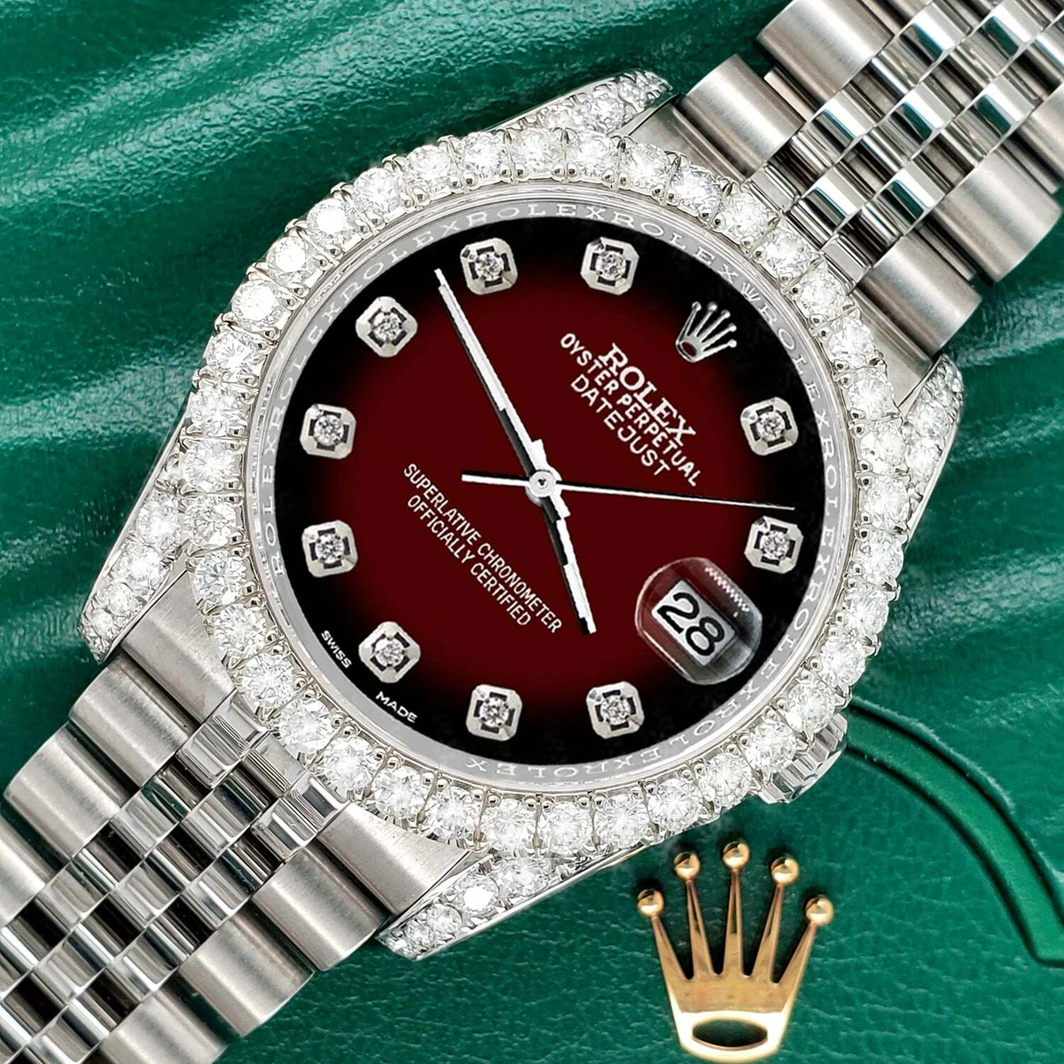 Rolex maroon dial sales