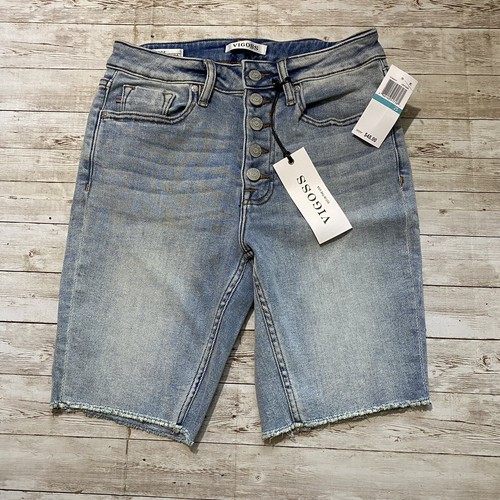 bermuda jean shorts button fly 25 