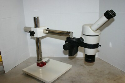 Nikon SMZ-10A Stereozoom Microscope 7-50X on Boom Stand - Nice | eBay