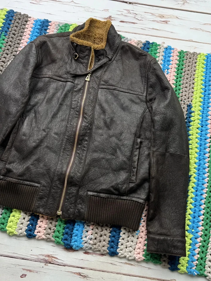 Hugo Boss Vintage Lambskin Jacket Men’s Size L - Image 3 of 4