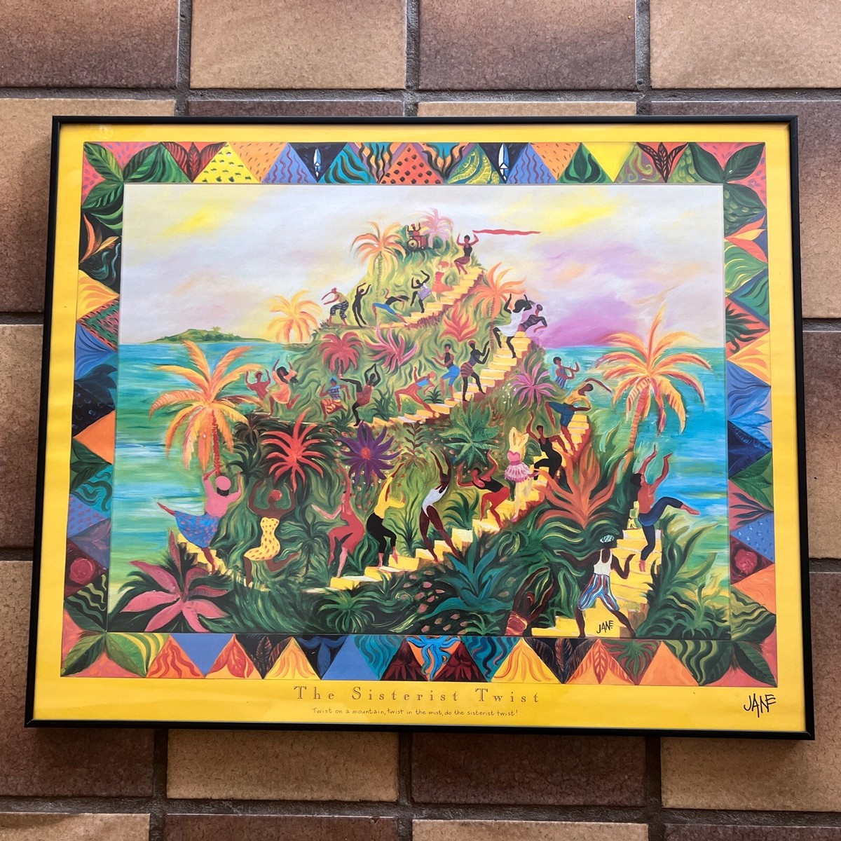 Framed Art Poster 26 X 21 Jane Evershed ”The Sisterist Twist” | eBay