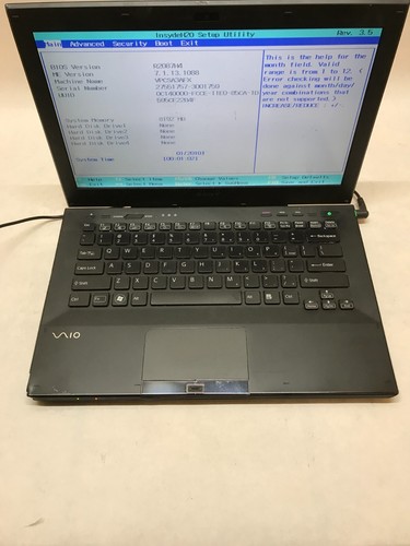 Sony Vaio PCG-4121GL 13.3" Intel Core i5-2450M 8GB RAM NO HDD/OS READ DESC! - DW - Picture 3 of 10