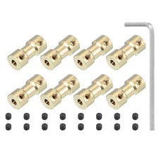 Brass Shaft Coupling Joint 3.2mm to 3.2mm 8 Pcs Motor Shaft Coupler Extension...