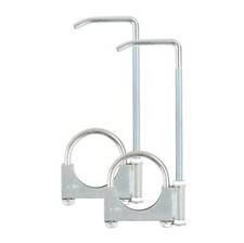 Exhaust Clamp With Hanger 2.25 Exhaust Pipe Universal Clamp On Hanger 2pcs