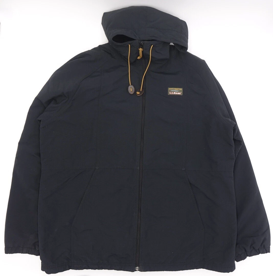 L.L. Bean Men’s Mountain Classic Full Zip Jacket Black Men’s XXL Tall