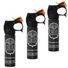 3 PACK Police Magnum pepper spray 4oz Fire Master Home Defense Security OC set