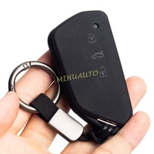 Funda con llavero de coche negro mate para VW Golf MK8 ID.3 ID.4 Cupra Seat