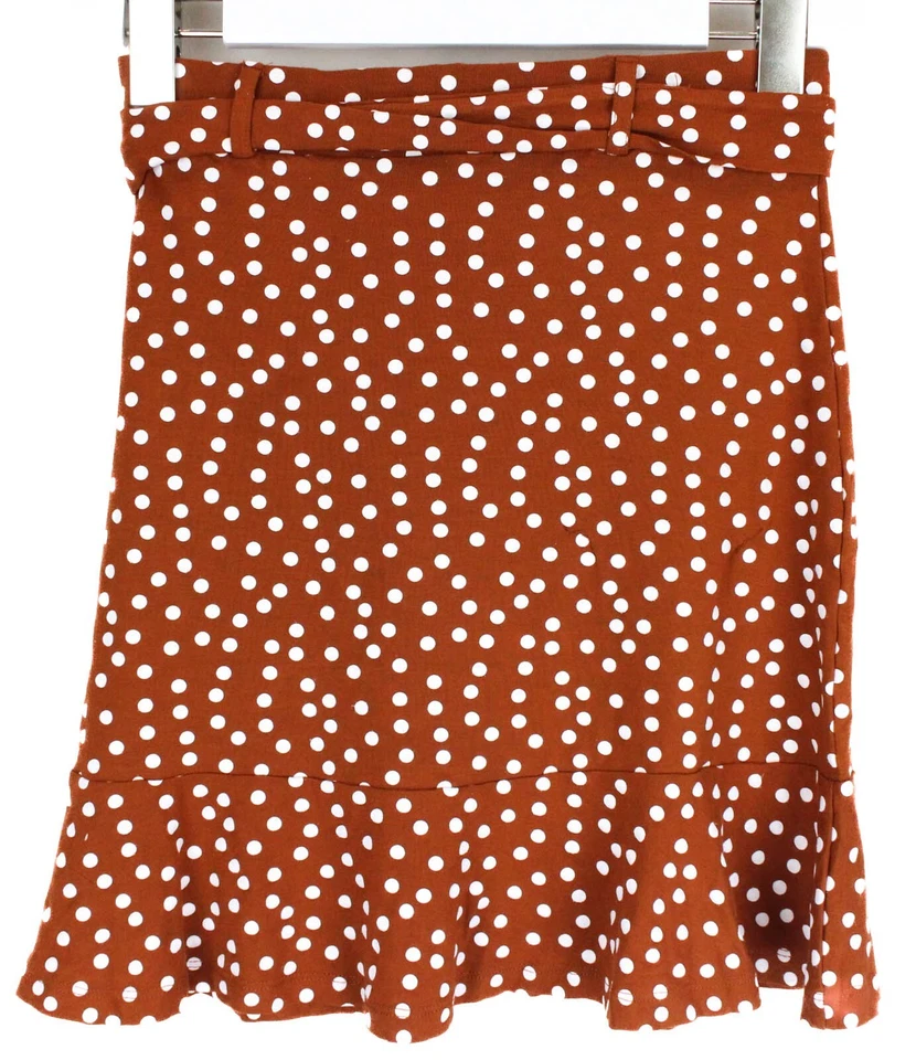 Even & Odd Rock Damen Klein mit Gürtel Gepunktet Mini Gummibund Brown - Bild 2 von 4