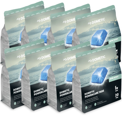 160 Dometic Power Care Tabs 8x 20 Stück im Doybag für Camping Chemie Toilette