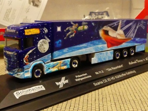 1/87 Herpa Scania CS20 HD histoire du monde 11.2 espace KüKo taille 122078 - Photo 1/4