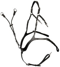 % Harry´s Horse Vorderzeug Deluxe - schwarz/silber - Gr.VB-WB (UVP €99,95) -NH