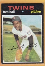 1971 TOPPS BASEBALL TOM HALL #313 TWINS VGEX/EX *84192
