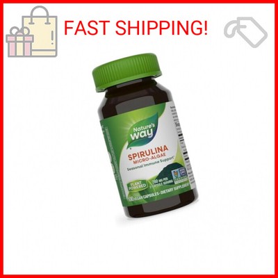 Nature's Way Spirulina Micro-Algae, Seasonal Immune Support*, Source of Vitamin 