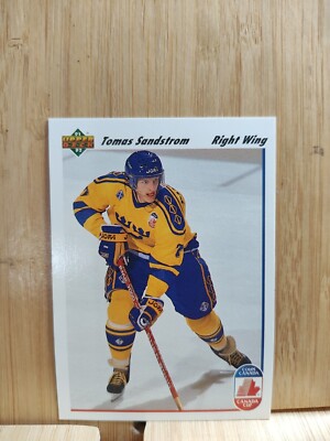 TOMAS SANDSTROM  1991 Upper Deck #30 SWEDEN NHL Hockey Card 