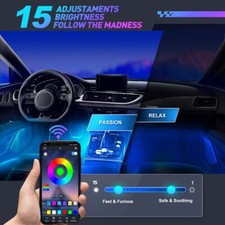 Rgb Led Strip Car Interior Floor Atmosphere Light Phone App Control Accessory