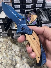 8.75  Spring Assisted Collectors Pocket Knife, Sharp ,Outdoors, Edc BL