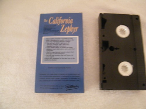 VIDEO RAILS, CALIFORNIA ZEPHYR WESTBOUND VHS, RAILROAD DOCUMENTARY - Picture 2 of 5