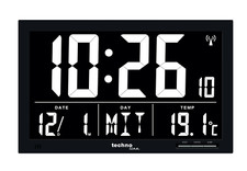 technoline WS8007 Funkwanduhr | Wochentagsanzeige | Jumbo-LCD