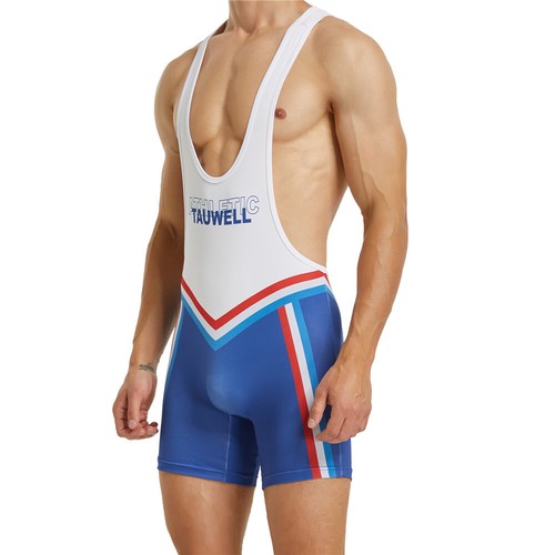 Herren Sport Training Trikot Fitness Wrestling Singlet Bodywear Overall - Bild 11 von 31