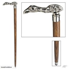 Vintage Style Solid Brass DuckHead Handle Wooden Walking Stick Shaft Cane Gift