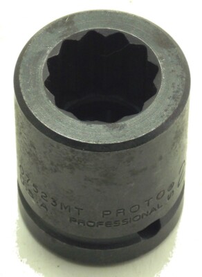 Proto Professional 3/4'' Drive 12Pt Metric Impact Socket 23mm 07523MT BARELY Used