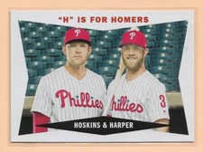 2020 Topps Archives - 1960 Combo Cards #60CC-HH Bryce Harper, Rhys Hoskins (1A)