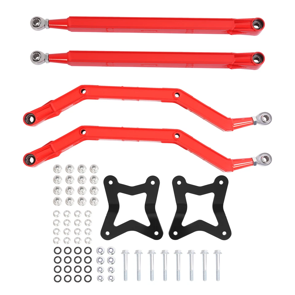 Red High Clearance Rear Radius Arms For Polaris RZR XP 1000 XP 4 1000 2014 Up Foto 3 de 4