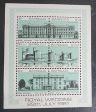 1981 Silver wedding Barbuda Souvenir Sheet