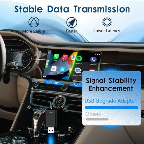 2 in 1 Mini Wireless CarPlay & Android Auto Adapter, USB Powered, Plug and Play - Picture 5 of 8