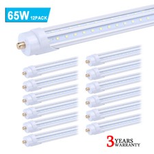 12Pack T8 8FT FA8 Single Pin Led Tube Light Bulbs 65W 8Foot Led Shop Light 6000K