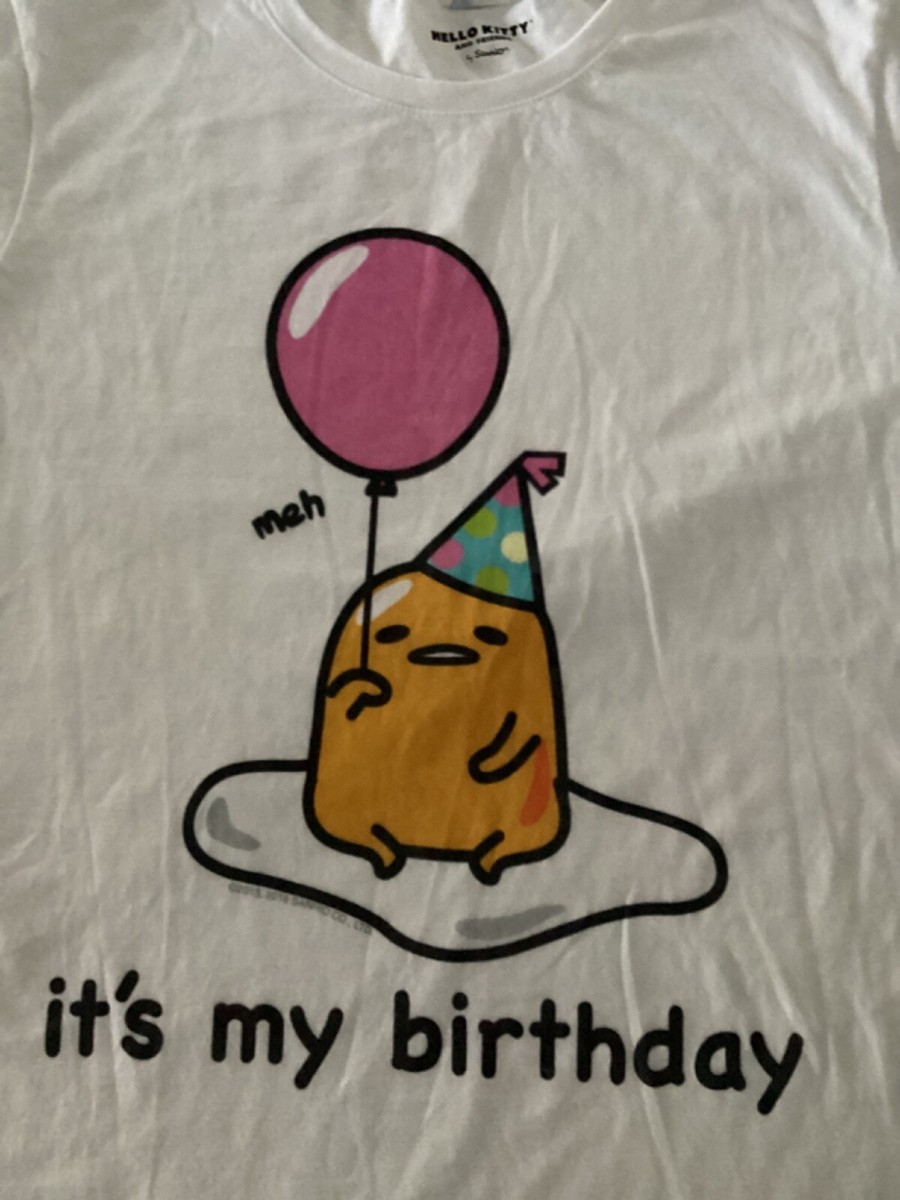 Gudetama It's My Birthday Tee Shirt Gudetama It's My Birthday Tee Shirt