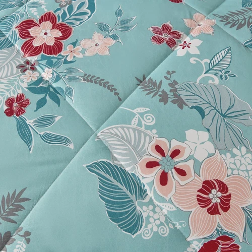 Shatex Boho Comforter Sets Soft Floral Bedding Sets with Pillow Shams T/Q/K Size - Picture 15 of 21