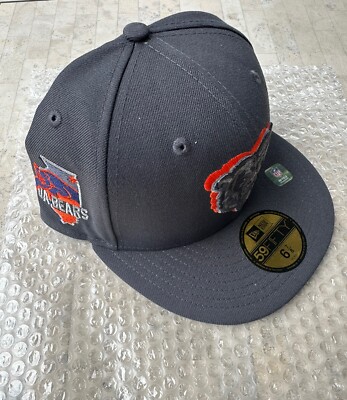 Chicago Bears New Era Official 2024 NFL Draft On Stage 59FIFTY Fitted Hat  7/8