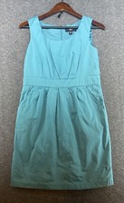Mossimo Women’s Sz 10P PETITE Business Sheath Dress Sleeveless Career Turquoise