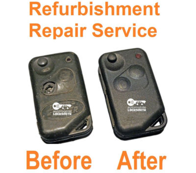 Land Rover Range Rover P38 2 Button Remote Key Refurbishment Battery ...
