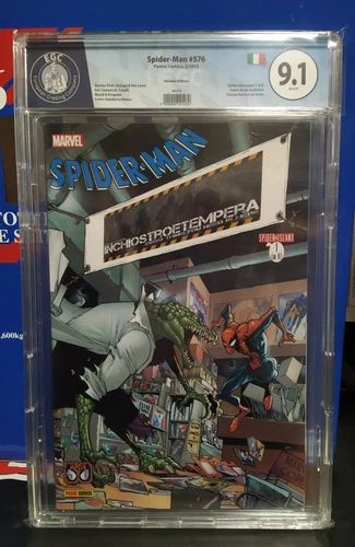Panini Comics - SPIDER-MAN No. 576 Variant Cover Ink & Tempera CGC 9.1