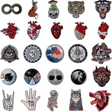 IRON ON PATCHES FASHION EMBROIDERED PATCH transfers Badge Appliques Gifts Unique