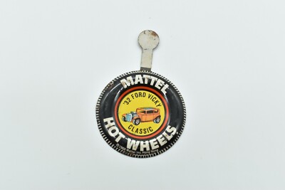 Hot Wheels - '32 FORD VICKY CLASSIC, 1968 Redline Pin Button, Metal, Hong Kong