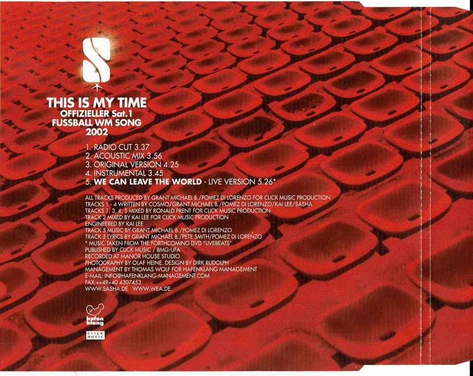 CD sasha This is my time - Bild 4 von 4