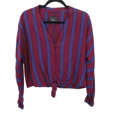Rails Sloane Striped Top Womens S Multi Dark Academia Preppy Career Modern Boho