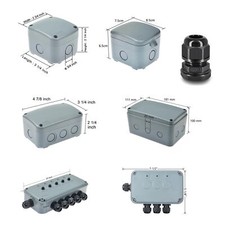 Durable Junction Box Waterproof Dustproof Electric Project Enclosure ABS Plastic